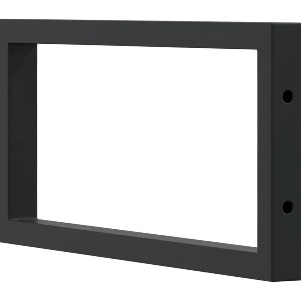 vidaXL Accesorios De Bricolaje-Soportes estante de lavabo 2 uds rectangular acero