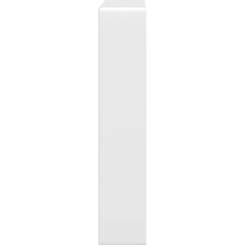 vidaXL Soportes estante de lavabo 2 uds rectangular acero Blanco Sale