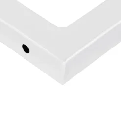 vidaXL Soportes estante de lavabo 2 unidades trapecio acero Blanco Outlet
