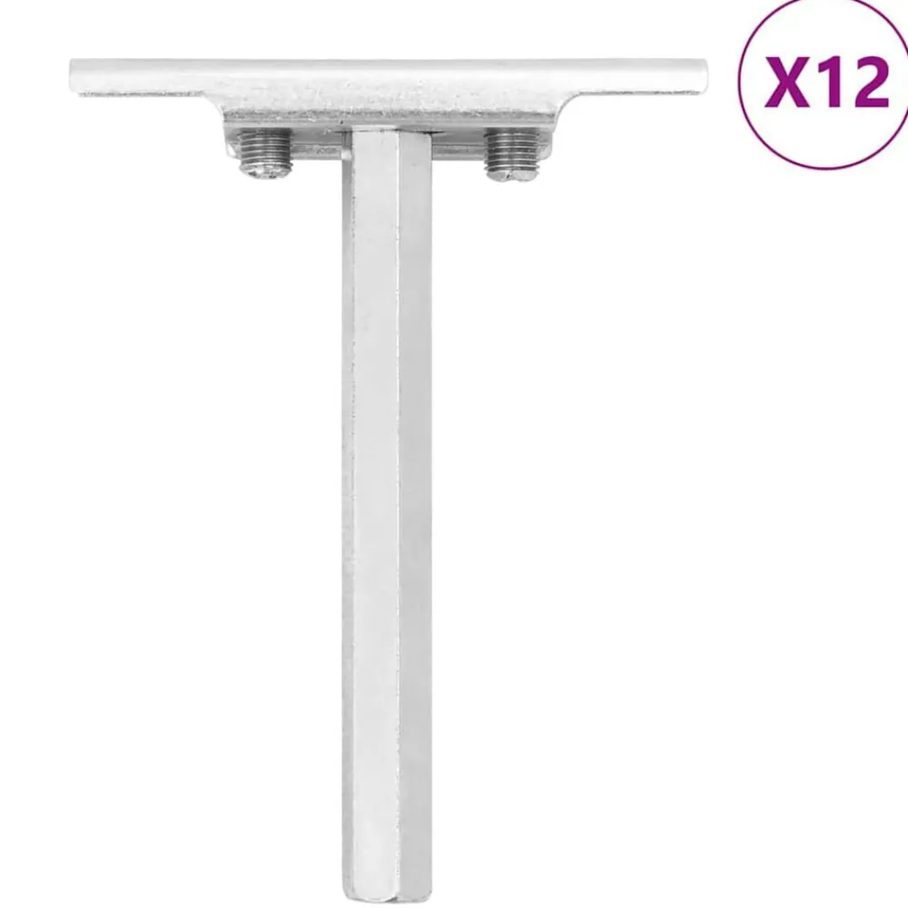 vidaXL Accesorios De Bricolaje-Soportes flotantes para estantes 12uds invisibles acero carbono