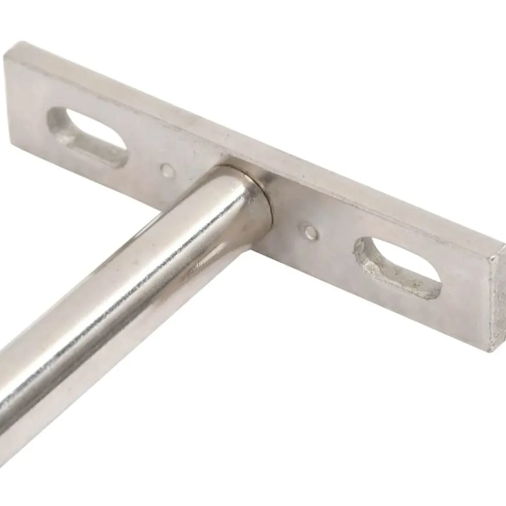 vidaXL Accesorios De Bricolaje-Soportes flotantes para estantes 12uds invisibles acero carbono