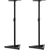 vidaXL Electrónica-Soportes para altavoces de estudio 2 unidades acero negro