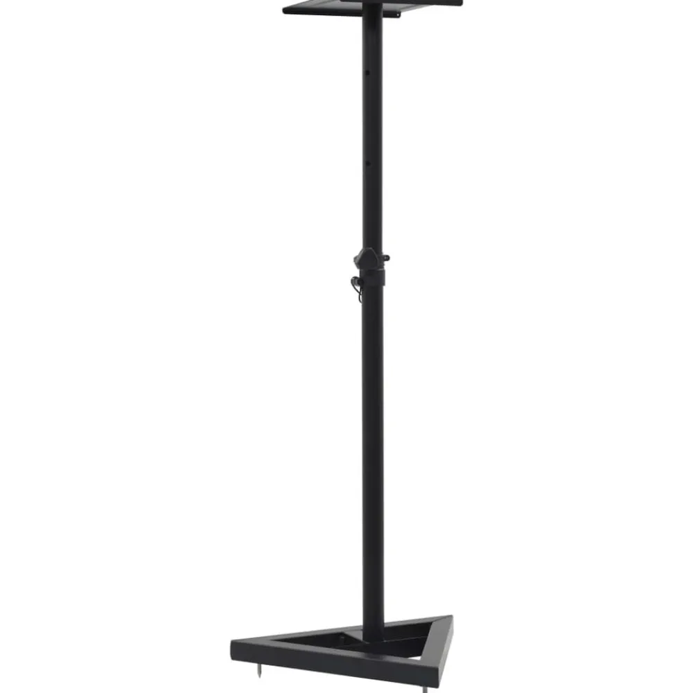 vidaXL Electrónica-Soportes para altavoces de estudio 2 unidades acero negro