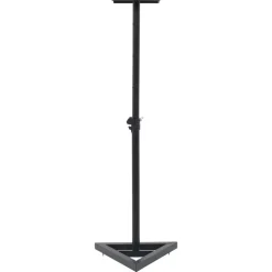 vidaXL Electrónica-Soportes para altavoces de estudio 2 unidades acero negro