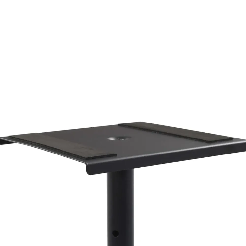 vidaXL Electrónica-Soportes para altavoces de estudio 2 unidades acero negro