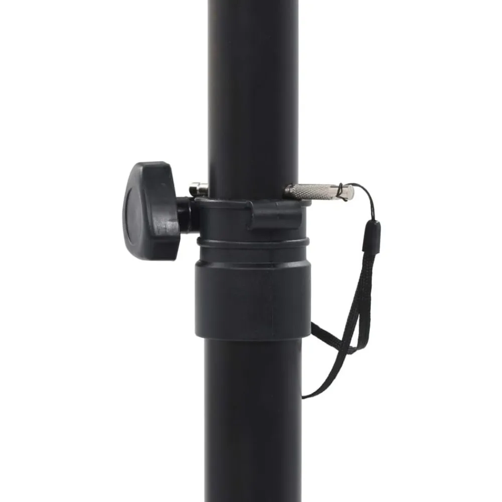 vidaXL Electrónica-Soportes para altavoces de estudio 2 unidades acero negro
