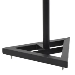 vidaXL Electrónica-Soportes para altavoces de estudio 2 unidades acero negro