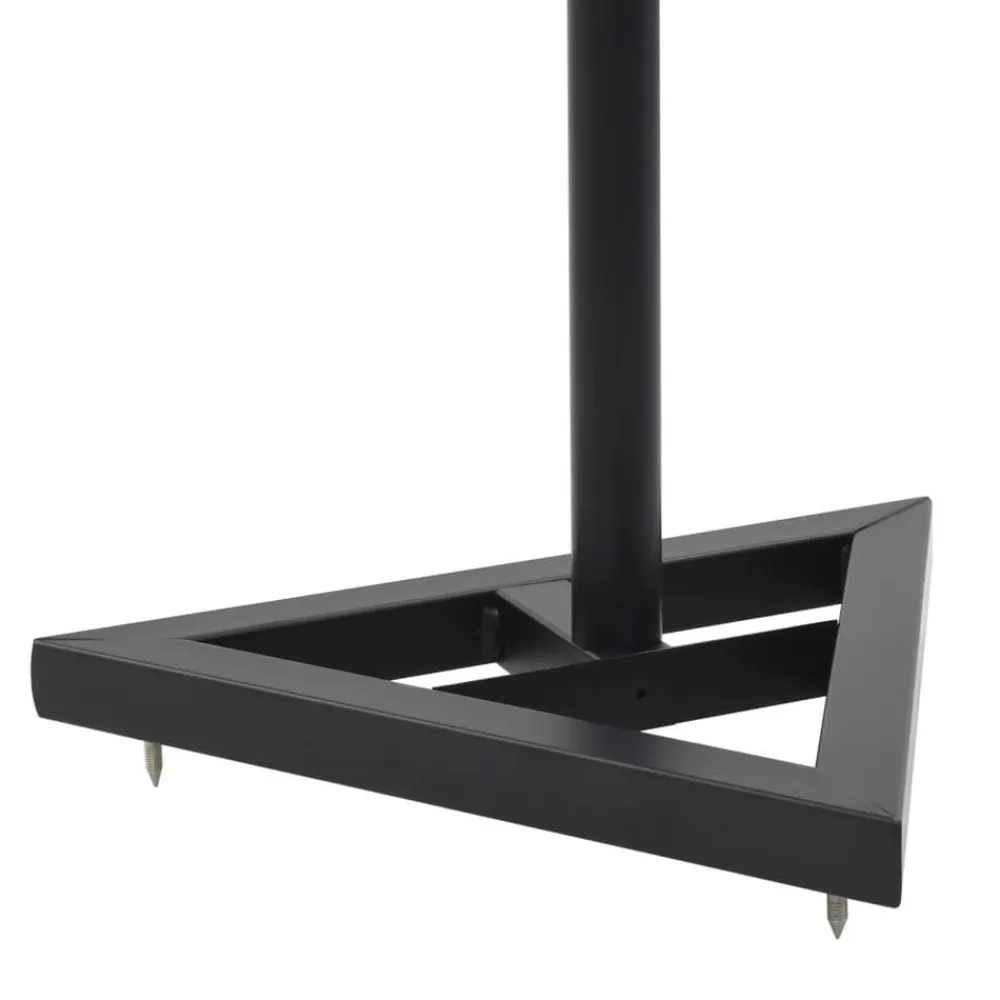 vidaXL Electrónica-Soportes para altavoces de estudio 2 unidades acero negro