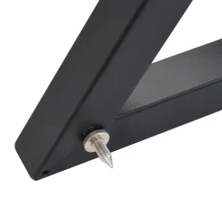 vidaXL Electrónica-Soportes para altavoces de estudio 2 unidades acero negro