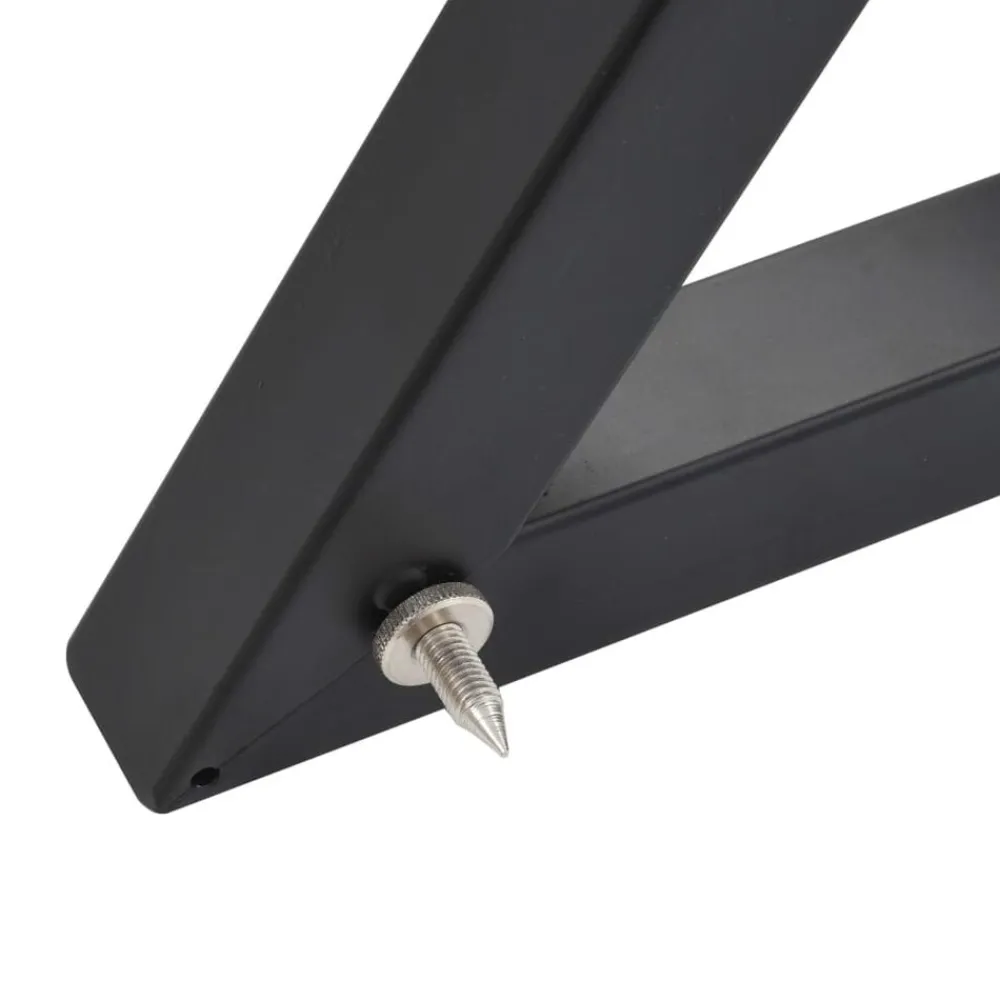 vidaXL Electrónica-Soportes para altavoces de estudio 2 unidades acero negro