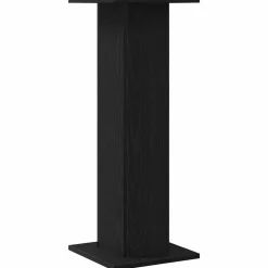 vidaXL Soportes para Altavoces 2 pcs Roble Negro 30 x 30 x 80 cm