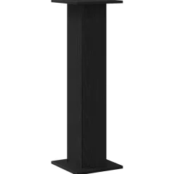 vidaXL Electrónica-Soportes para Altavoces 2 pcs Roble Negro
