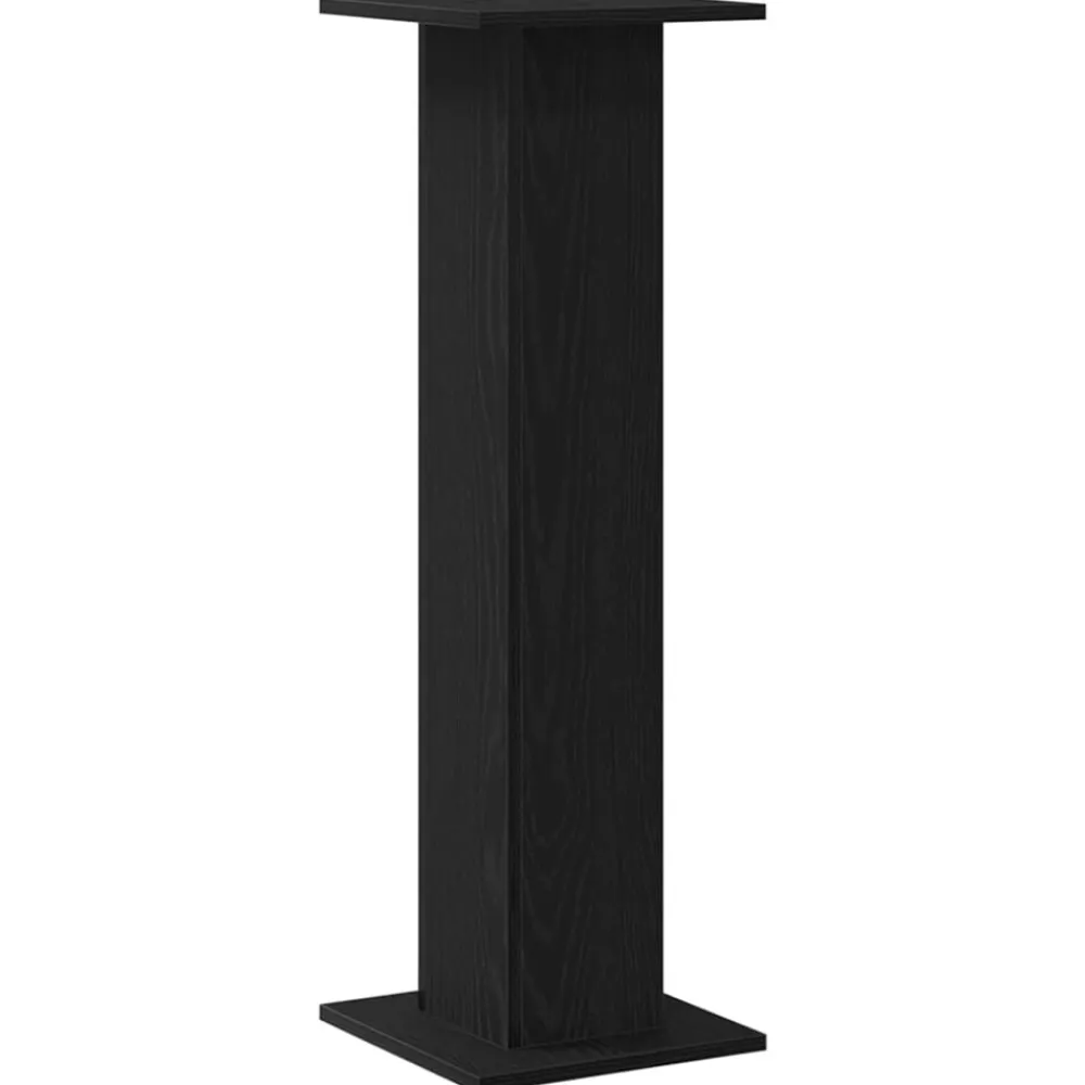 vidaXL Electrónica-Soportes para Altavoces 2 pcs Roble Negro