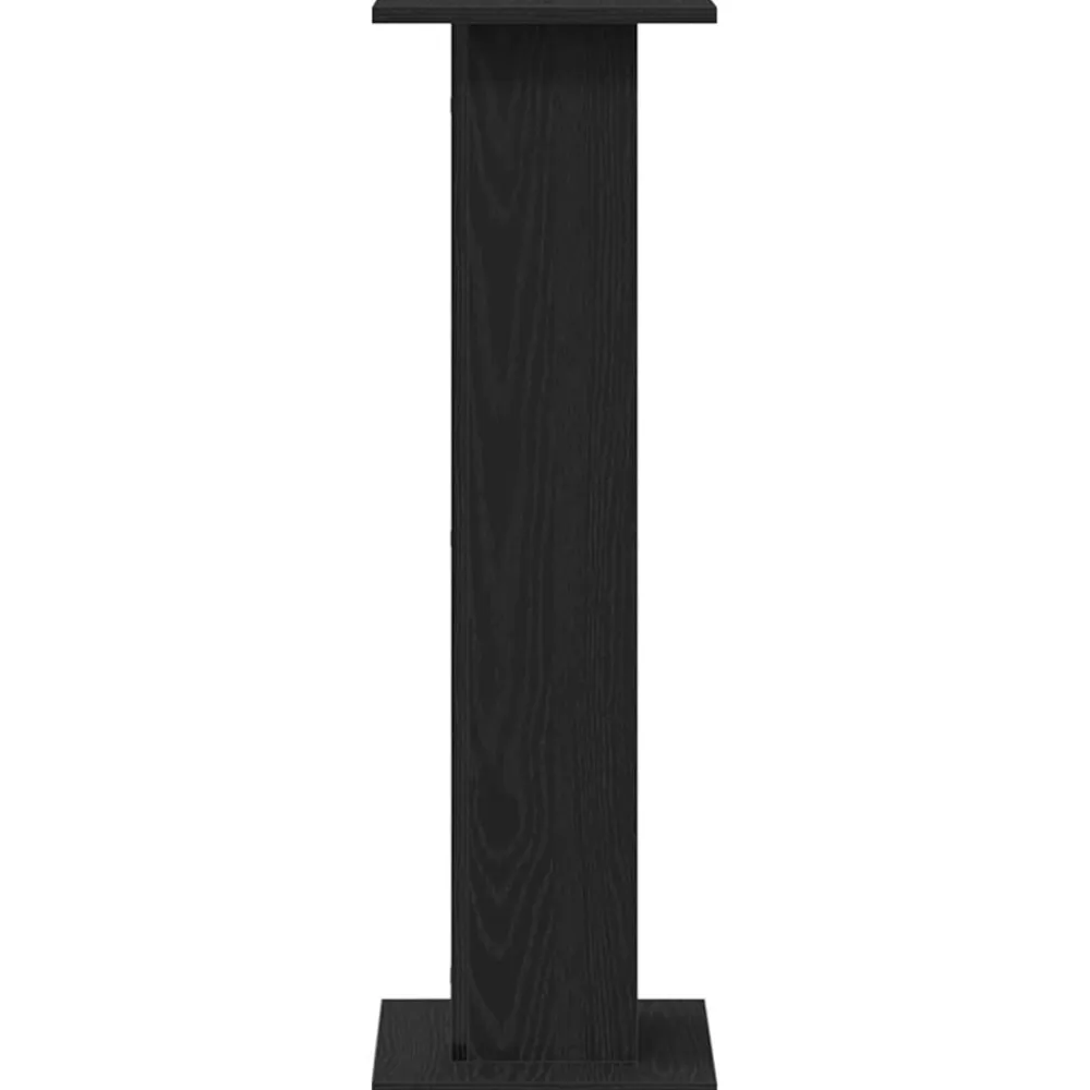 vidaXL Electrónica-Soportes para Altavoces 2 pcs Roble Negro