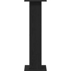 vidaXL Electrónica-Soportes para Altavoces 2 pcs Roble Negro