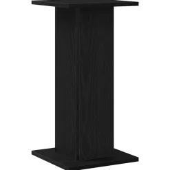 vidaXL Electrónica-Soportes para Altavoces 2 pcs Roble Negro