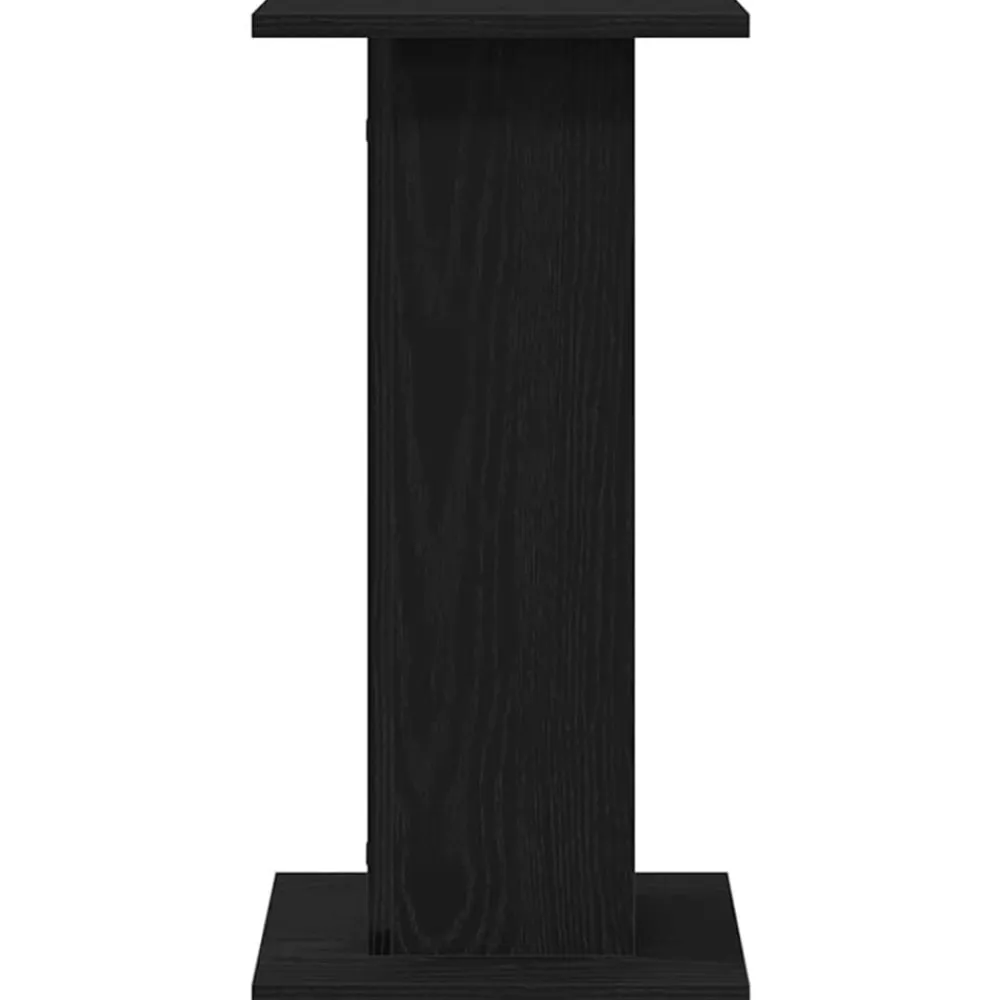vidaXL Electrónica-Soportes para Altavoces 2 pcs Roble Negro