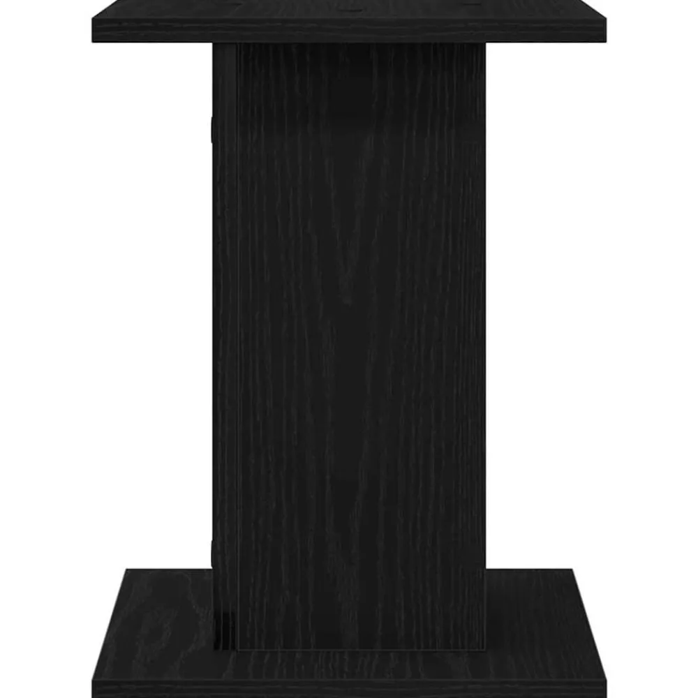 vidaXL Electrónica-Soportes para Altavoces 2 pcs Roble Negro