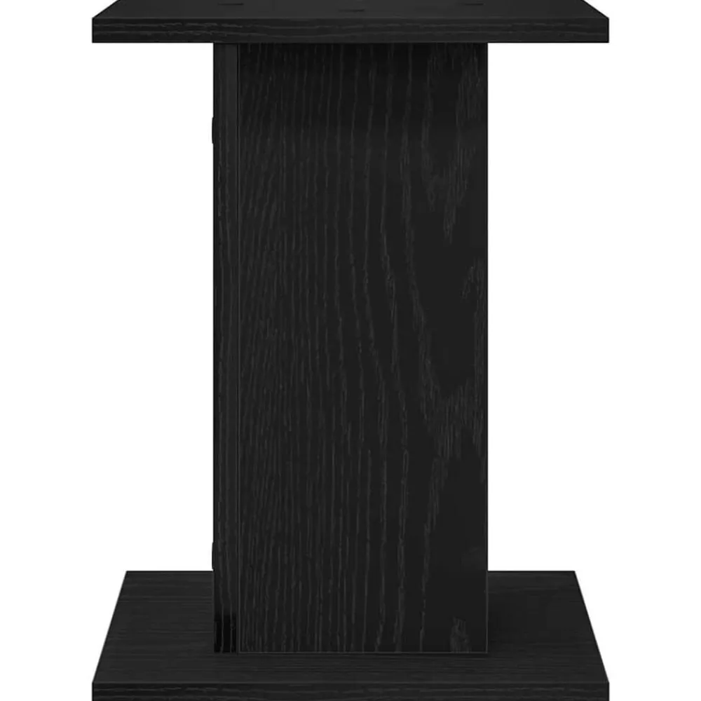 vidaXL Electrónica-Soportes para Altavoces 2 pcs Roble Negro