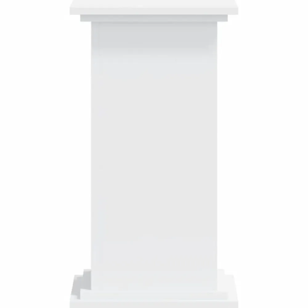 vidaXL Soportes para plantas madera de ingeniería 33x33x60 cm Blanco