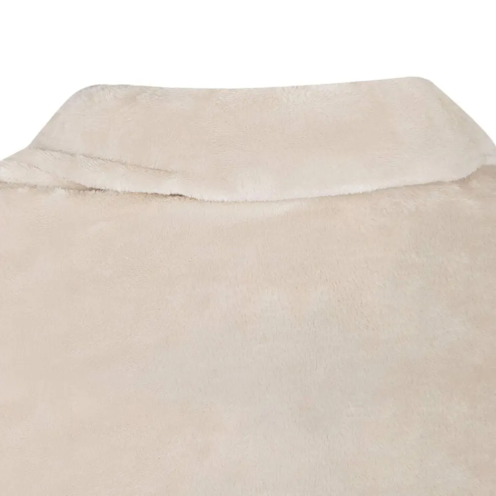 vidaXL Sudadera manta Tamaño F Franela Beige