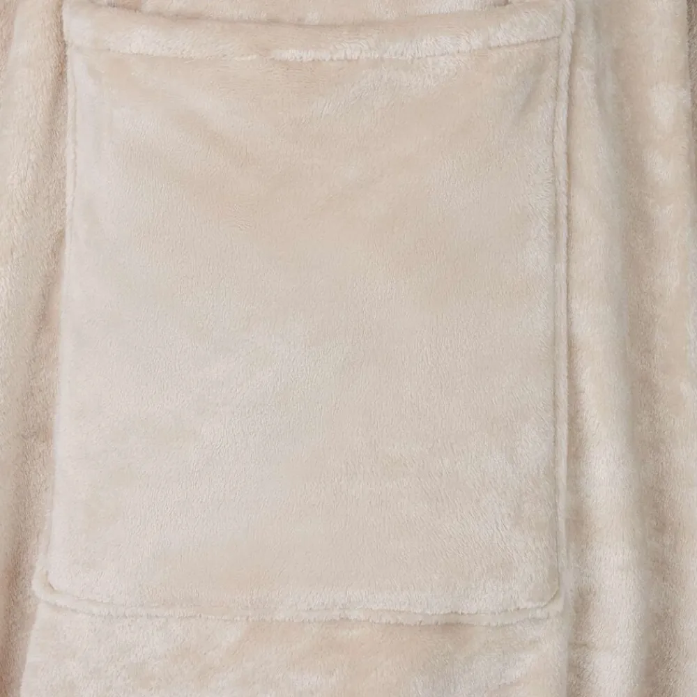 vidaXL Sudadera manta Tamaño F Franela Beige