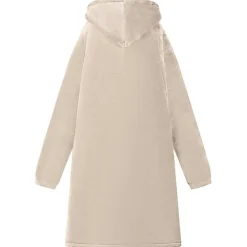vidaXL Sudadera manta M Forro Polar y Franela Beige
