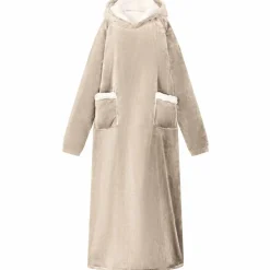 vidaXL Sudadera manta M Forro Polar y Franela Beige Sale