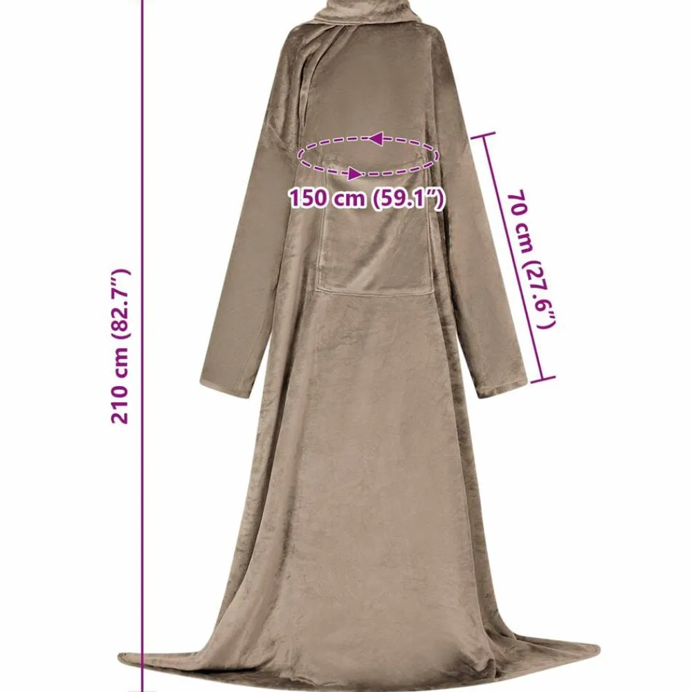 vidaXL Ropa Y Accesorios-Sudadera manta Tamaño F Franela