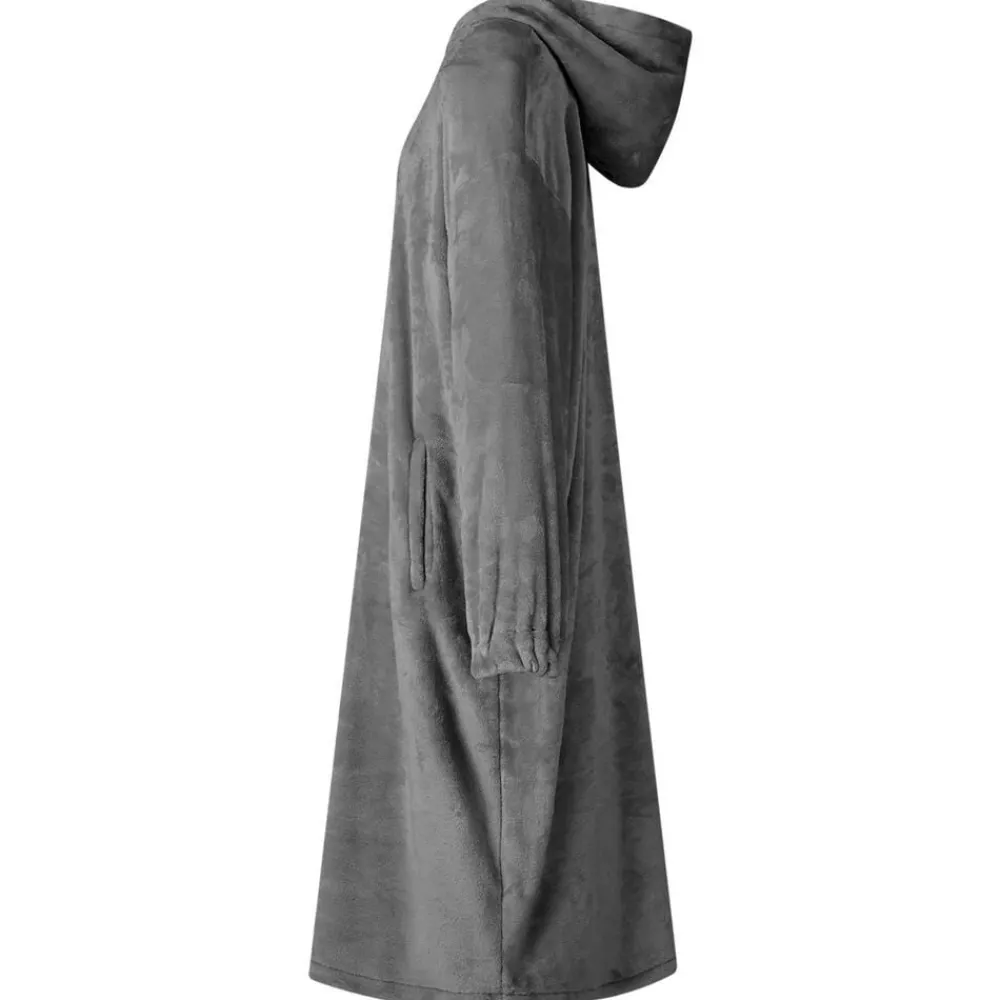 vidaXL Sudadera manta s Franela Gris oscuro