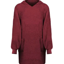 vidaXL Sudadera manta KINN Rojo L Algodón Burdeos Discount
