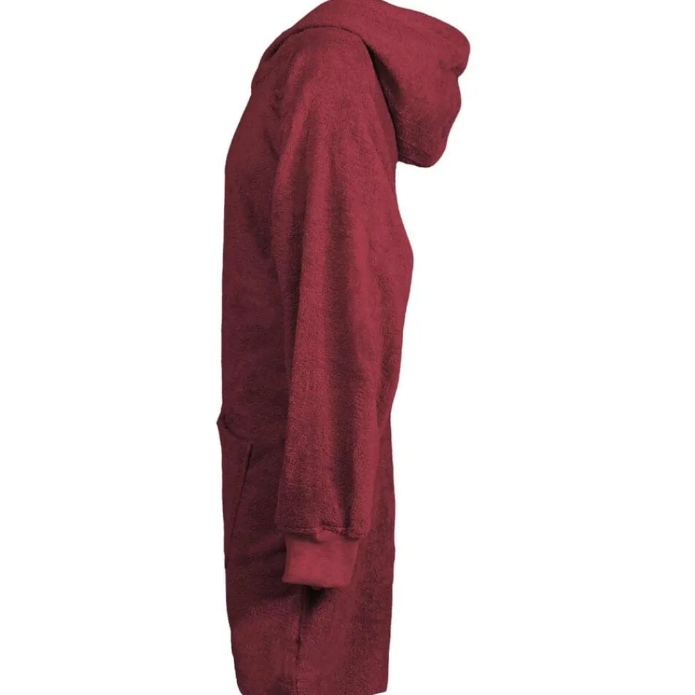 vidaXL Sudadera manta KINN Rojo L Algodón Burdeos Discount