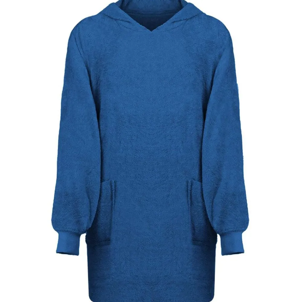 vidaXL Sudadera manta KINN L Algodón Azul marino New
