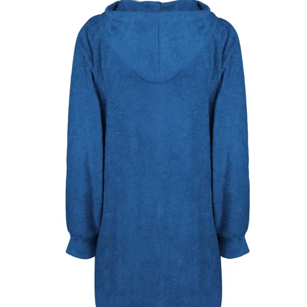 vidaXL Sudadera manta KINN L Algodón Azul marino New