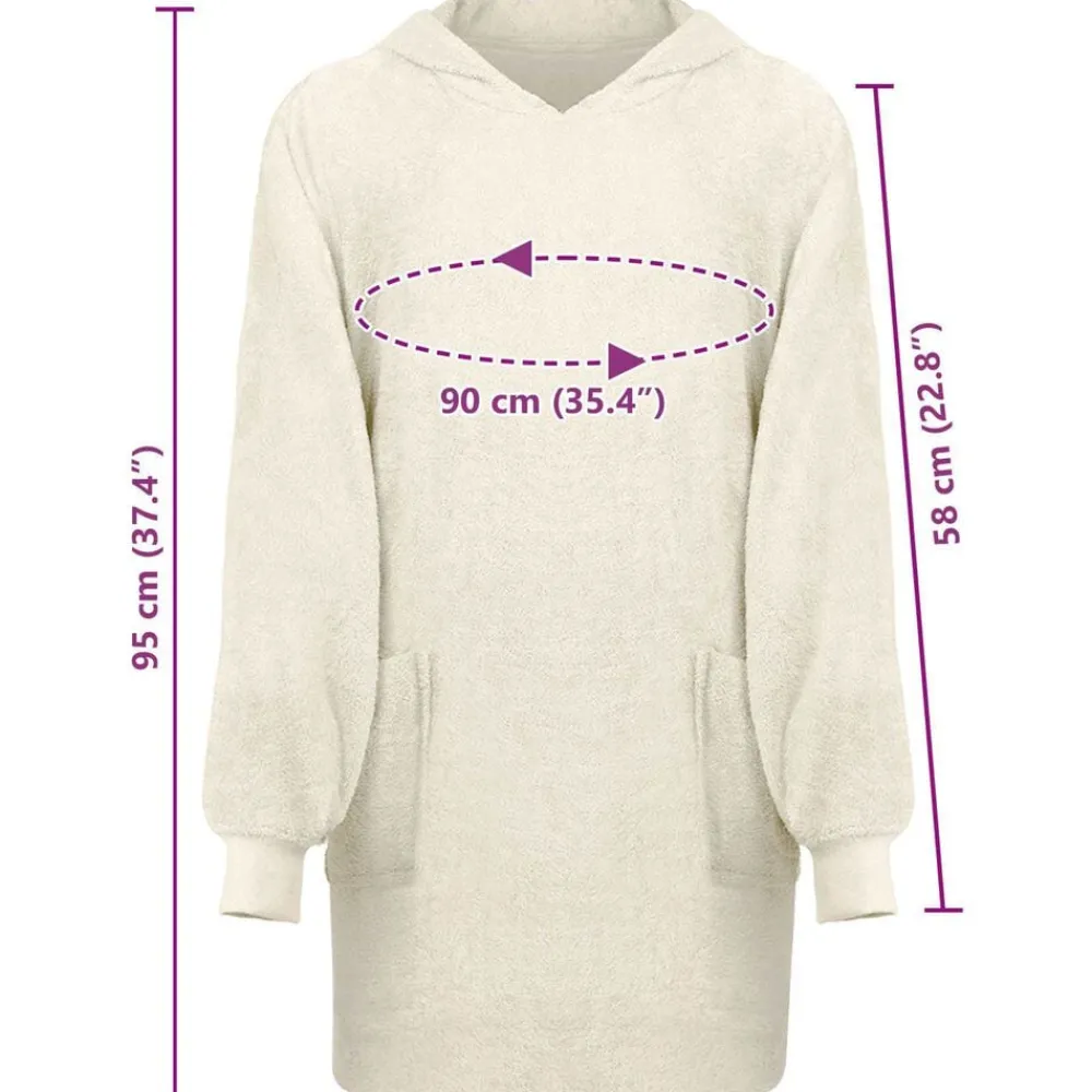 vidaXL Ropa Y Accesorios-Sudadera manta KINN L Algodón