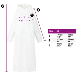 vidaXL Sudadera manta M Forro Polar y Franela White Discount