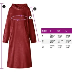vidaXL Ropa Y Accesorios-Sudadera manta s Franela