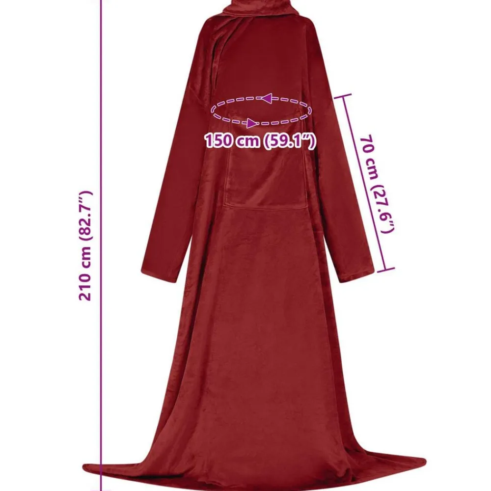vidaXL Ropa Y Accesorios-Sudadera manta Tamaño F Franela