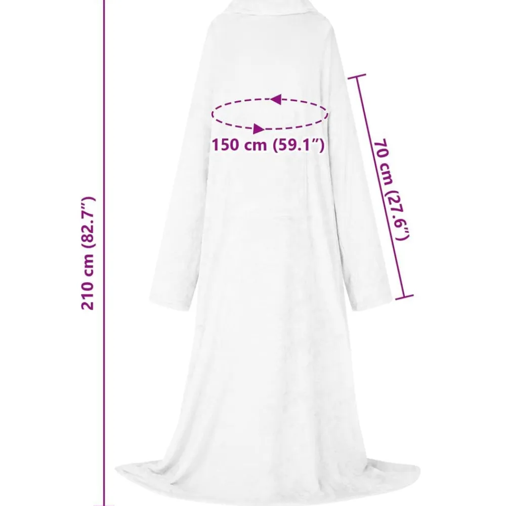 vidaXL Ropa Y Accesorios-Sudadera manta Tamaño F Franela