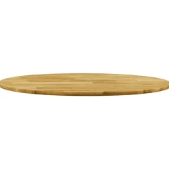 vidaXL Accesorios Para Mesas-Superficie de mesa redonda madera maciza de roble 23 mm 500 mm