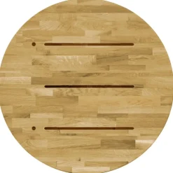 vidaXL Accesorios Para Mesas-Superficie de mesa redonda madera maciza de roble 23 mm 500 mm