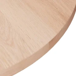 vidaXL Accesorios Para Mesas-Superficie de mesa redonda madera de roble sin tratar Ø30x1,5cm