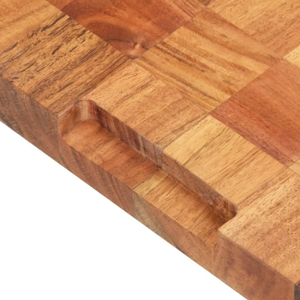 vidaXL Cocina Y Comedor-Tabla de cortar de madera maciza de acacia 40x30x3,8 cm