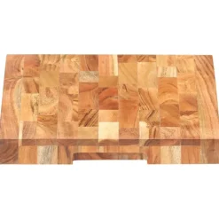 vidaXL Cocina Y Comedor-Tabla de cortar de madera maciza de acacia 40x30x4 cm