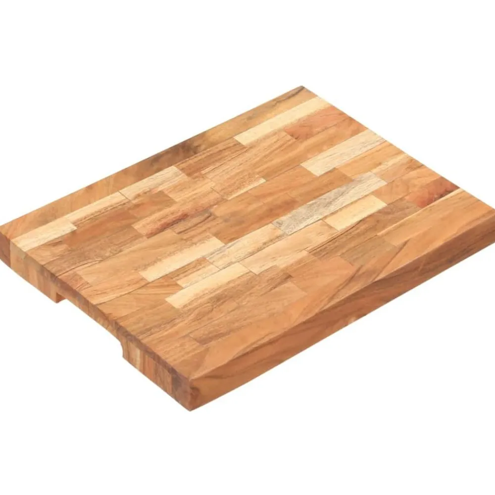 vidaXL Cocina Y Comedor-Tabla de cortar de madera maciza de acacia 40x30x4 cm