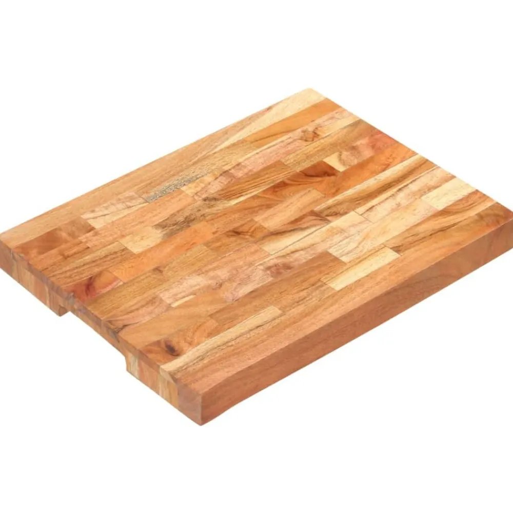 vidaXL Cocina Y Comedor-Tabla de cortar de madera maciza de acacia 40x30x4 cm