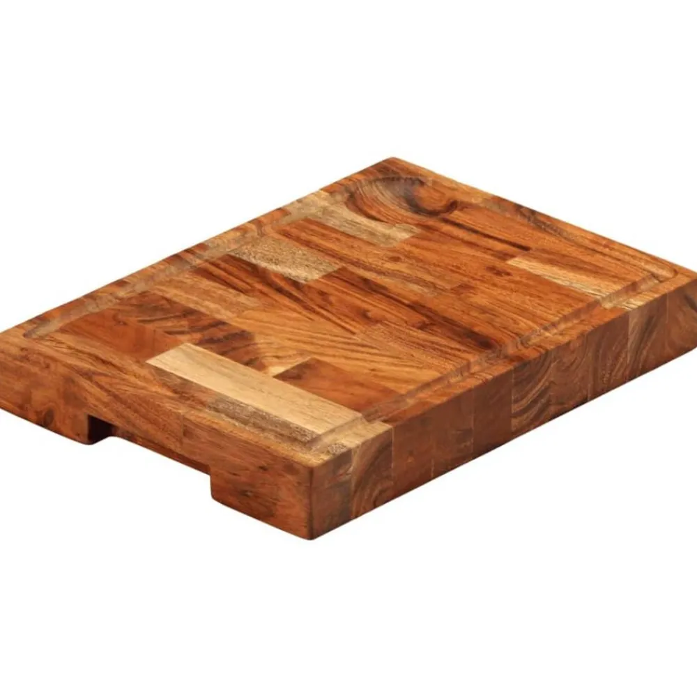 vidaXL Tabla de cortar madera maciza de acacia 30x21x4 cm Best