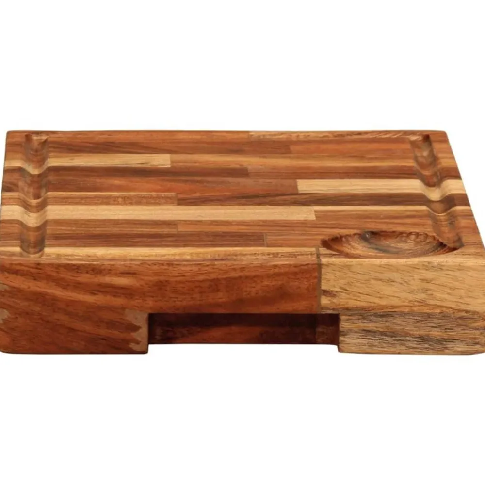 vidaXL Tabla de cortar madera maciza de acacia 30x21x4 cm Best