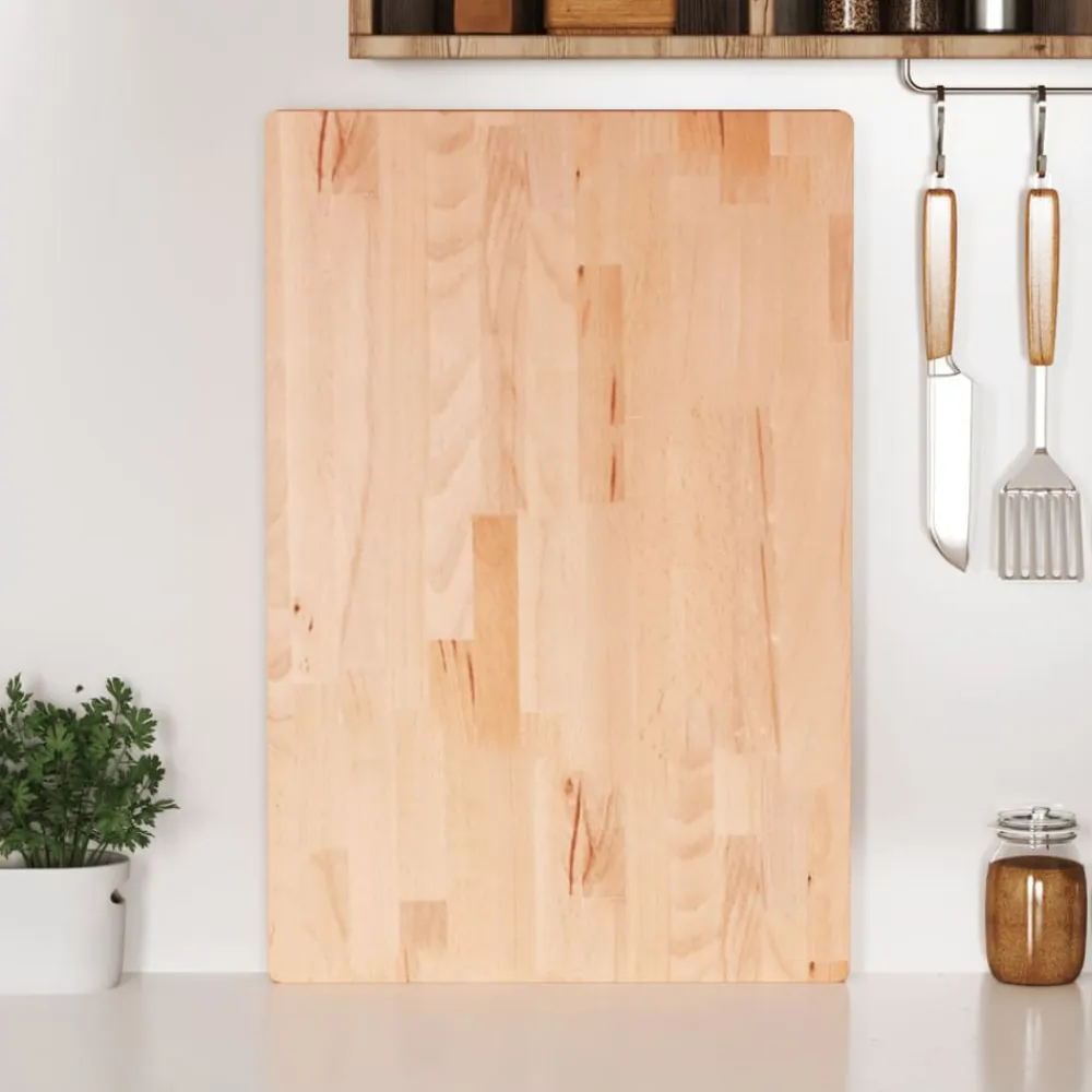 vidaXL Tabla de cortar madera maciza de haya 60x40x4 cm Sale