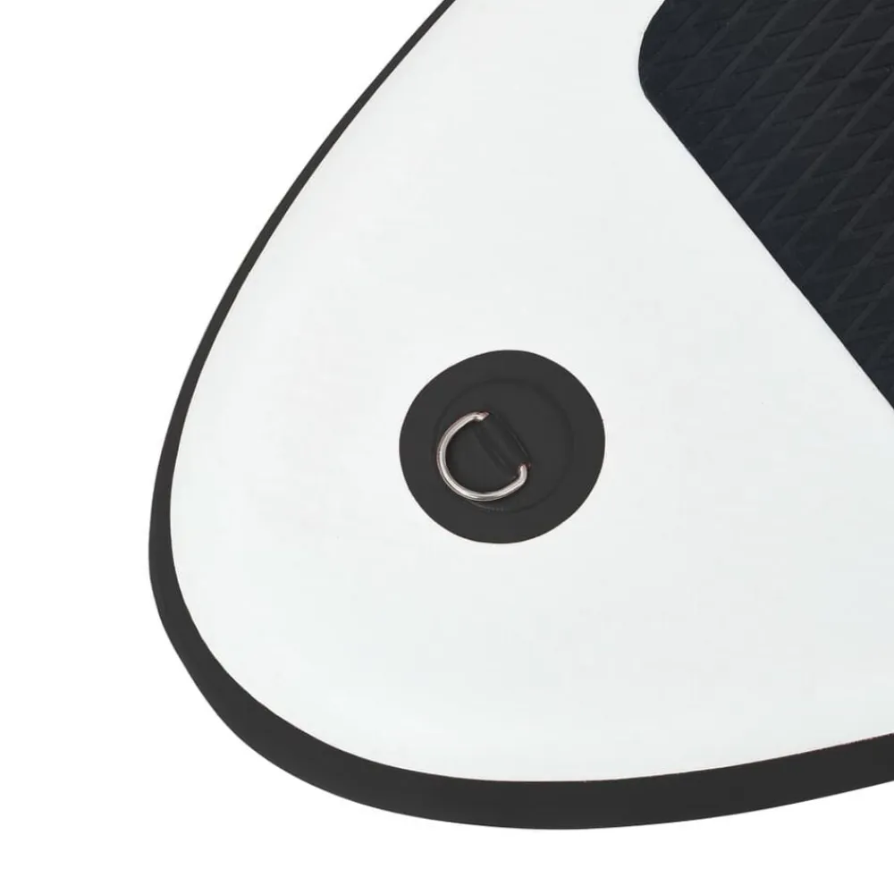 vidaXL Tabla de paddle surf inflable con vela y blanco Negro Hot